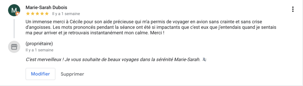 Peur de l'avion thérapie en ligne vision téléconsultation