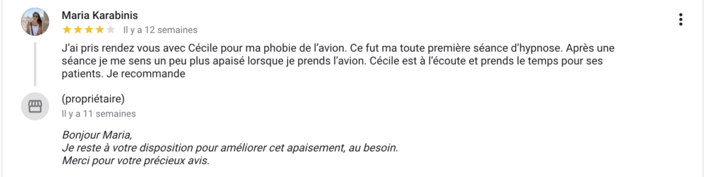 Peur de l'avion thérapie en ligne vision téléconsultation