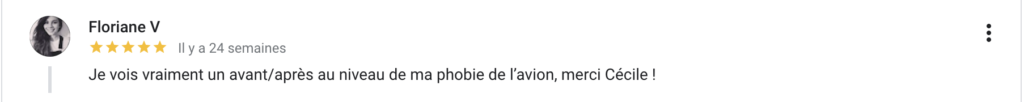 Peur de l'avion thérapie en ligne vision téléconsultation