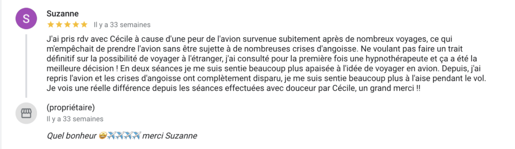 Peur de l'avion thérapie en ligne vision téléconsultation